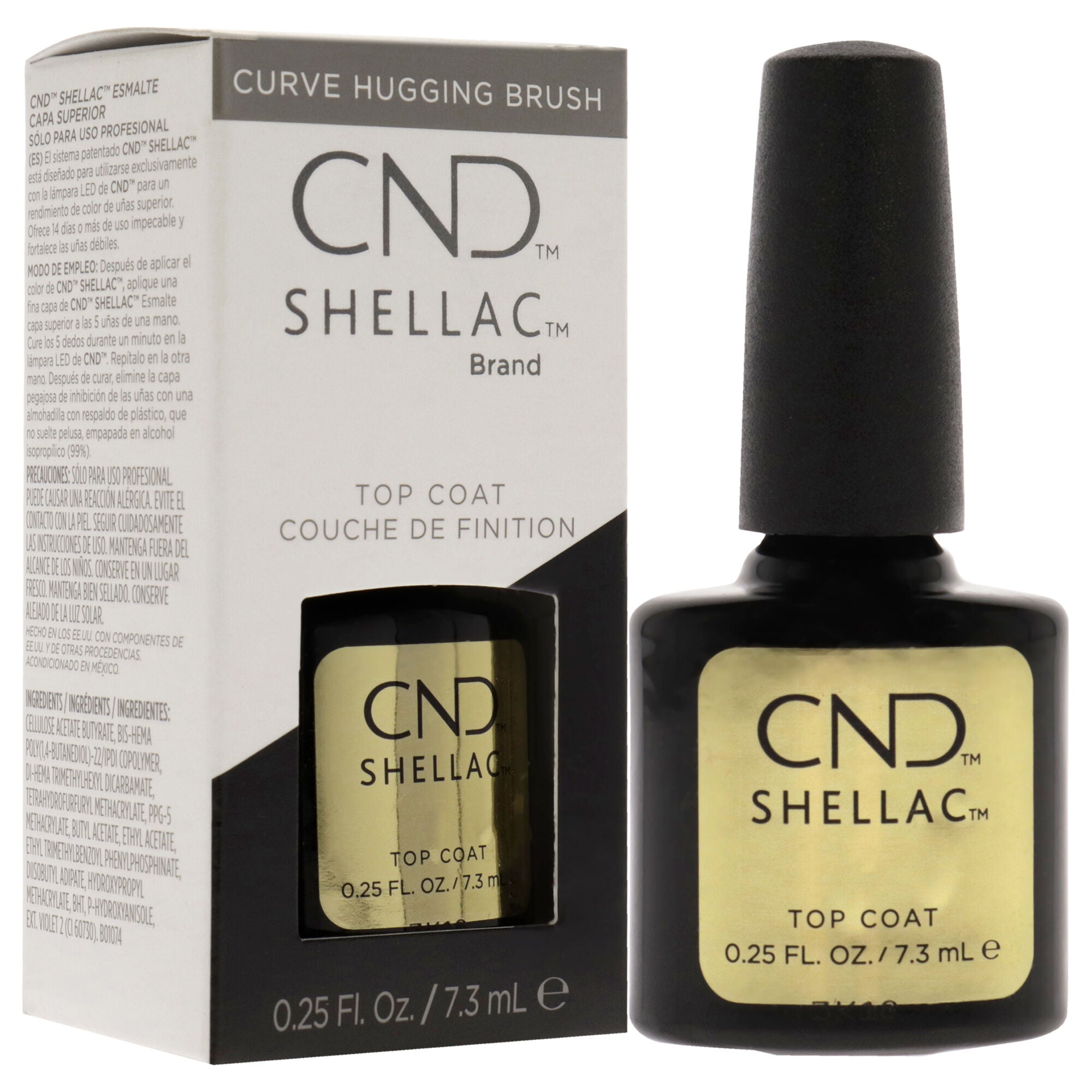 Shellac Nail Color - Original Top Coat by CND for Women - 0.25 oz Nail Polish, See Description, alternate image number 2