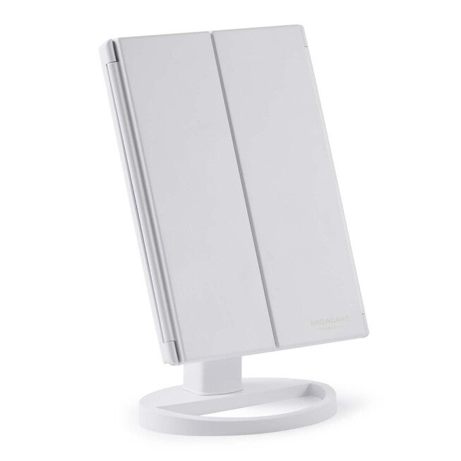 Tri Folded Lighted Mirror by Browgame for Women - 1 Pc Mirror, NA, alternate image number null
