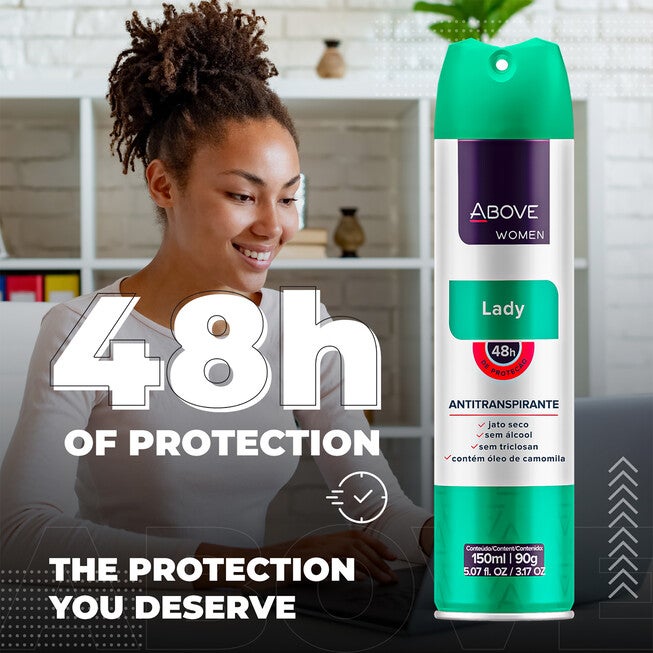48 Hours Antiperspirant Deodorant - Lady by Above for Women - 3.17 oz Deodorant Spray - Pack of 4, , alternate image number null