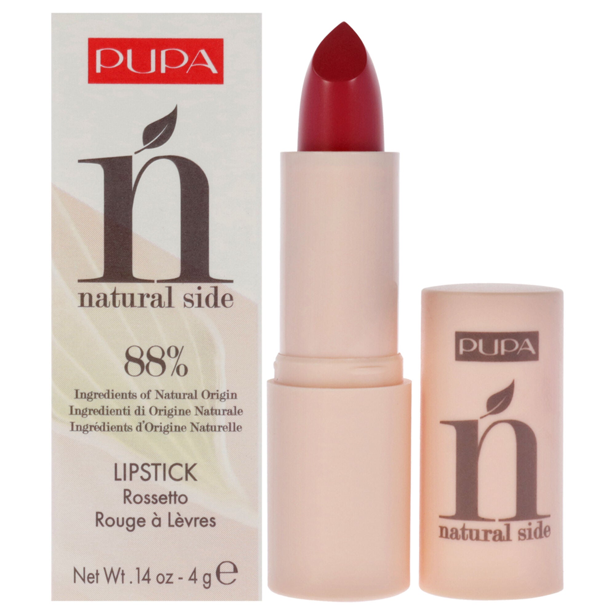 Natural Side Lipstick - 004 Light Coral by Pupa Milano for Women - 0.14 oz Lipstick, See Description, hi-res image number 0