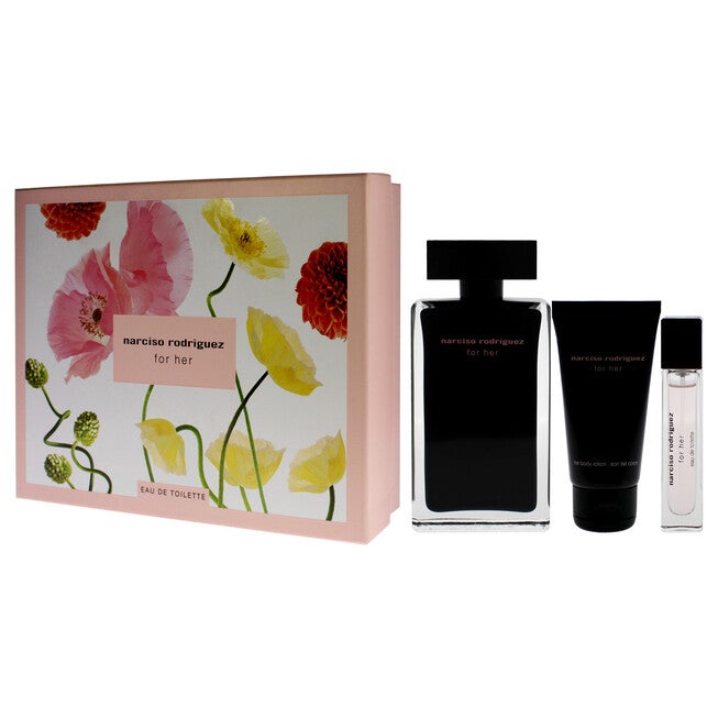 Narciso Rodriguez by Narciso Rodriguez for Women - 3 Pc Gift Set 3.3oz EDT Spray, 0.33oz EDT Purse Spray, 1.6oz Body Lotion, NA, alternate image number null