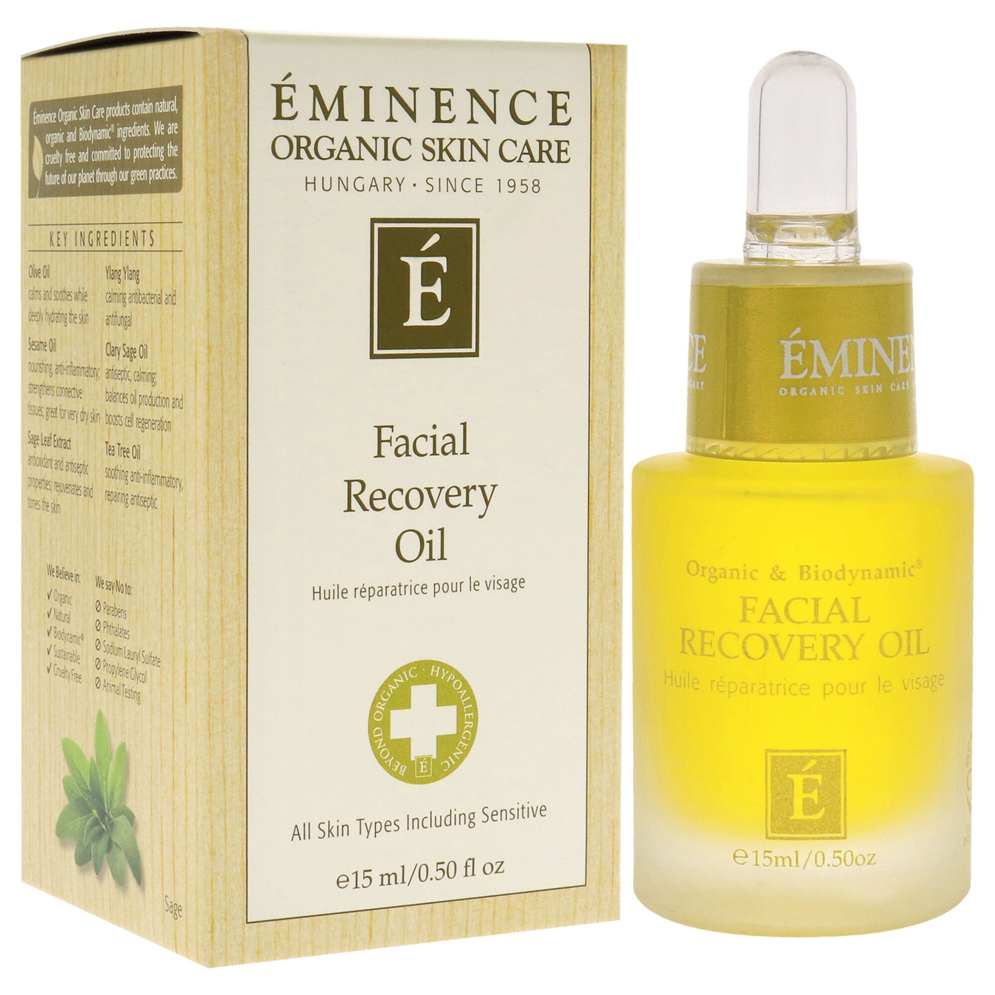 Facial Recovery Oil by Eminence for Unisex - 0.5 oz Oil, See Description, alternate image number 4
