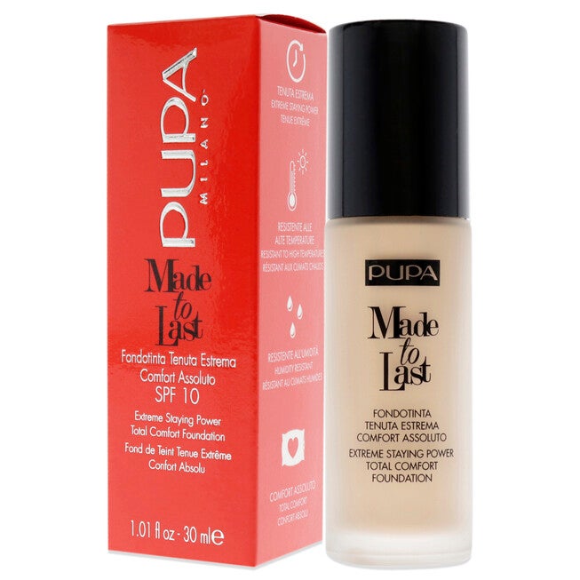 Made to Last Extreme Staying Power Foundation SPF 30 - 020 Light Beige by Pupa Milano for Women - 1.01 oz Foundation, , alternate image number null