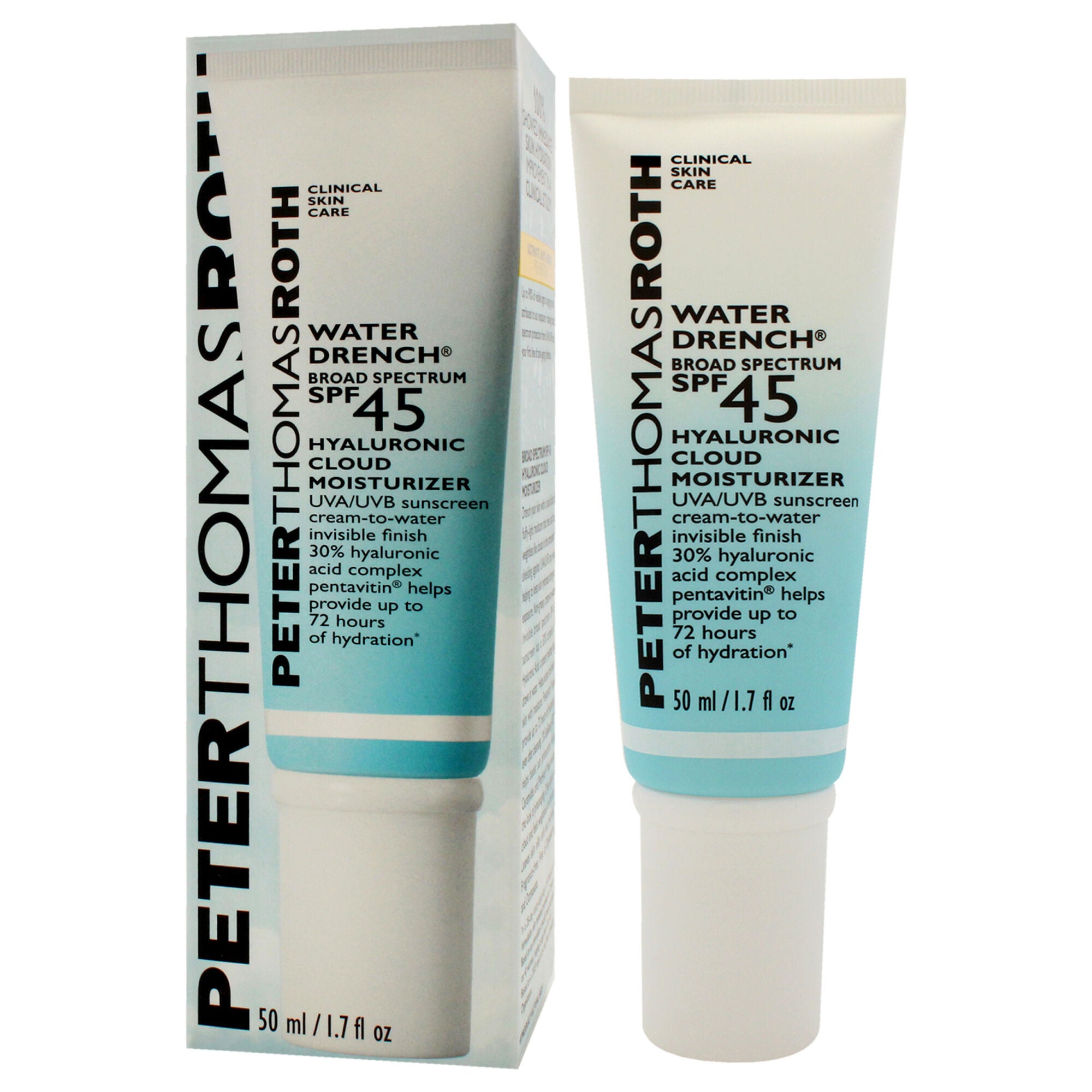 Water Drench Cloud Cream Moisturizer SPF 45 by Peter Thomas Roth for Unisex - 1.7 oz Cream, See Description, alternate image number 3