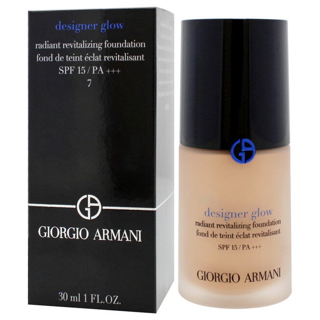 Designer Glow Radiant Revitalizing Foundation SPF 15 Plus - 7 by Giorgio Armani for Women - 1 oz Foundation, NA, alternate image number null