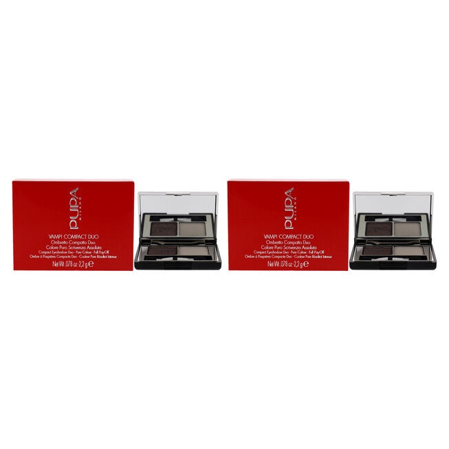 Vamp! Compact Duo Eyeshadow - 008 Cream Taupe by Pupa Milano for Women - 0.078 oz Eye Shadow - Pack of 2, NA, hi-res image number null