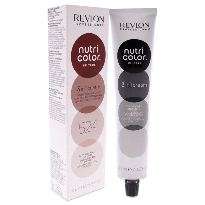 Nutri Color Cream - 524 Copper Pearl Brown by Revlon for Unisex - 3.3 oz Hair Color, NA, alternate image number null