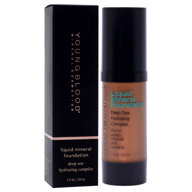 Liquid Mineral Foundation - Chestnut by Youngblood for Women - 1 oz Foundation, NA, alternate image number null