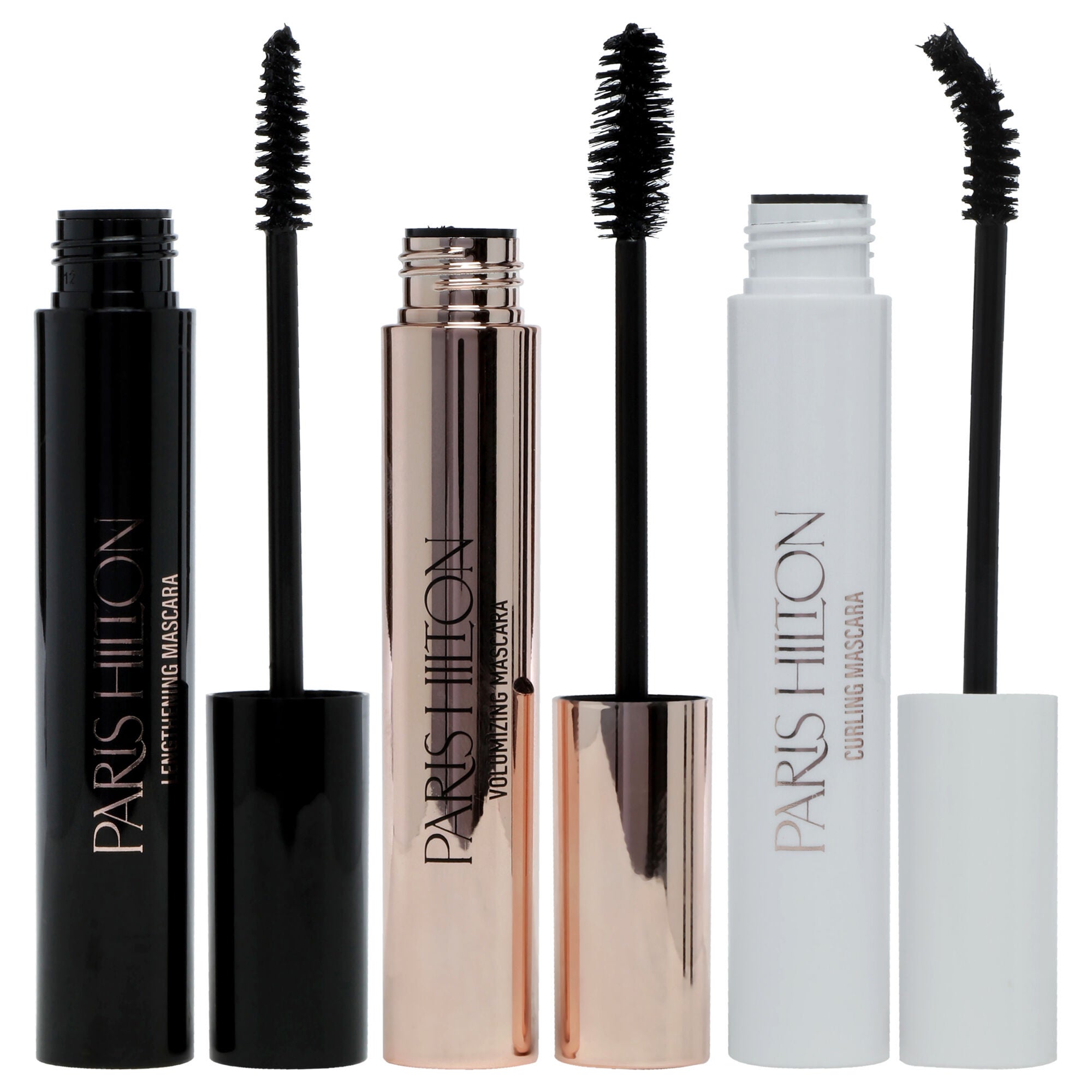 Steal The Show Mascara Trio by Paris Hilton Cosmetics for Women - 3 Pc 0.27oz Lengthening Mascara, 0.27oz Volumizing Mascara, 0.27oz Curling Mascara, See Description, alternate image number 4