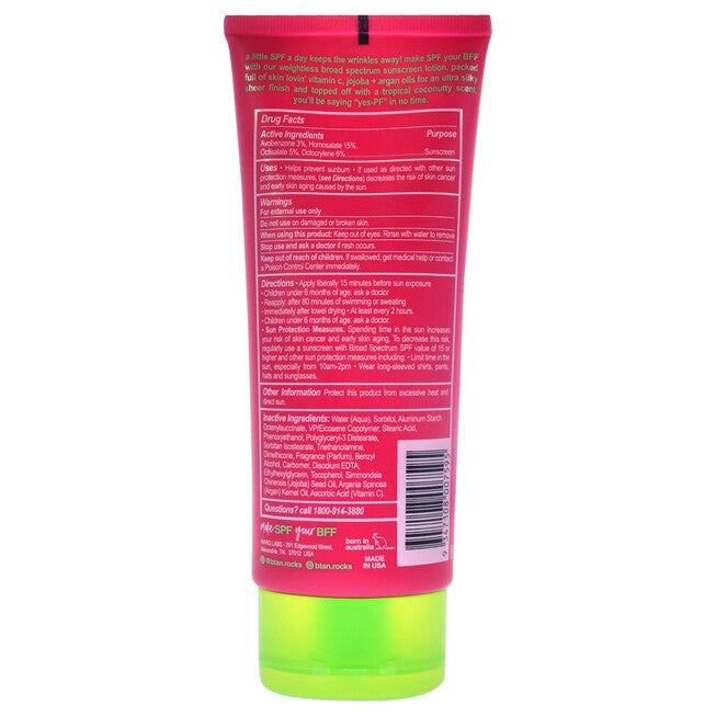Spf Is Your Bff Sunscreen Lotion SPF 30 by B.Tan for Unisex - 7 oz Sunscreen, , alternate image number 3