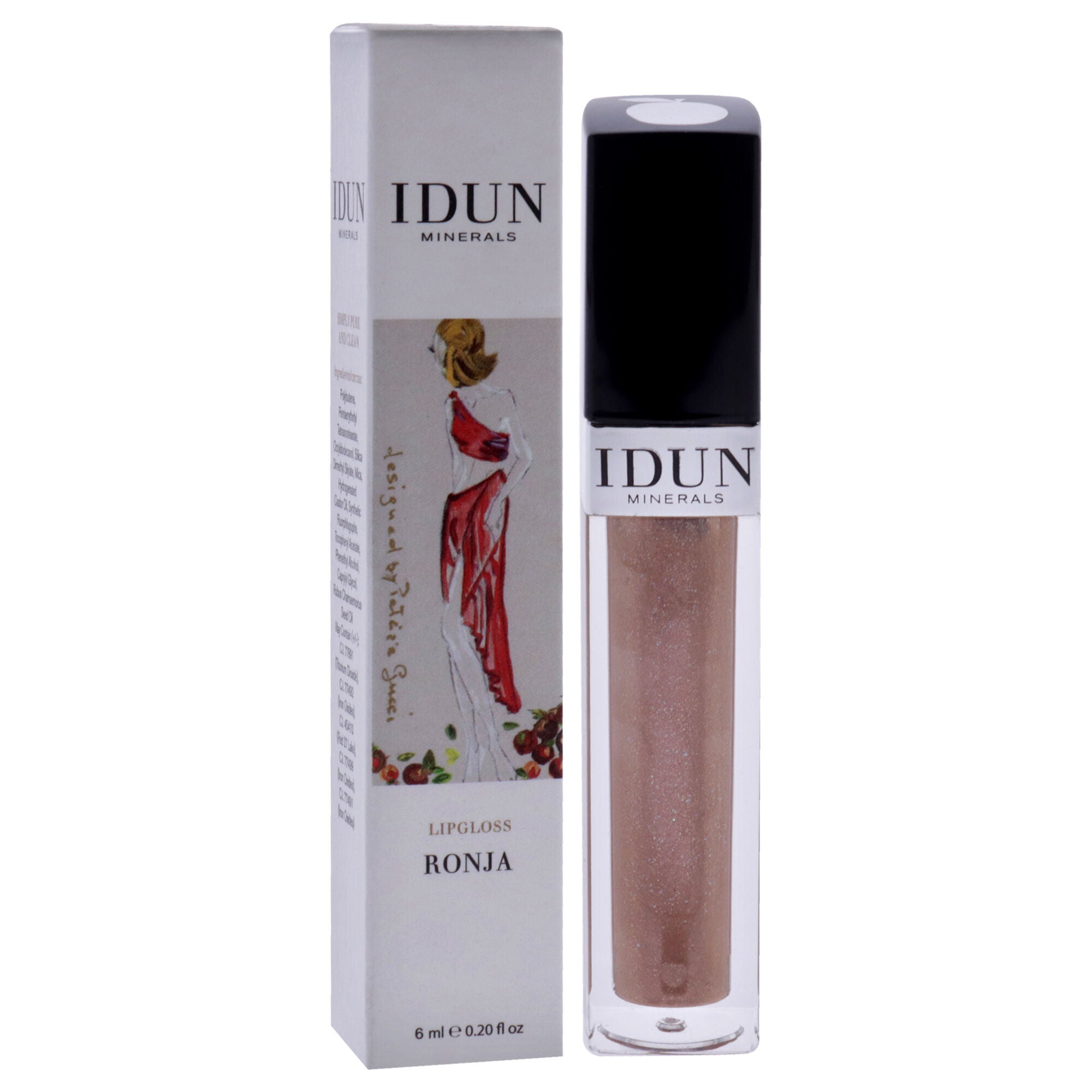 Lipgloss - 018 Ronja by Idun Minerals for Women - 0.2 oz Lip Gloss, See Description, alternate image number 1