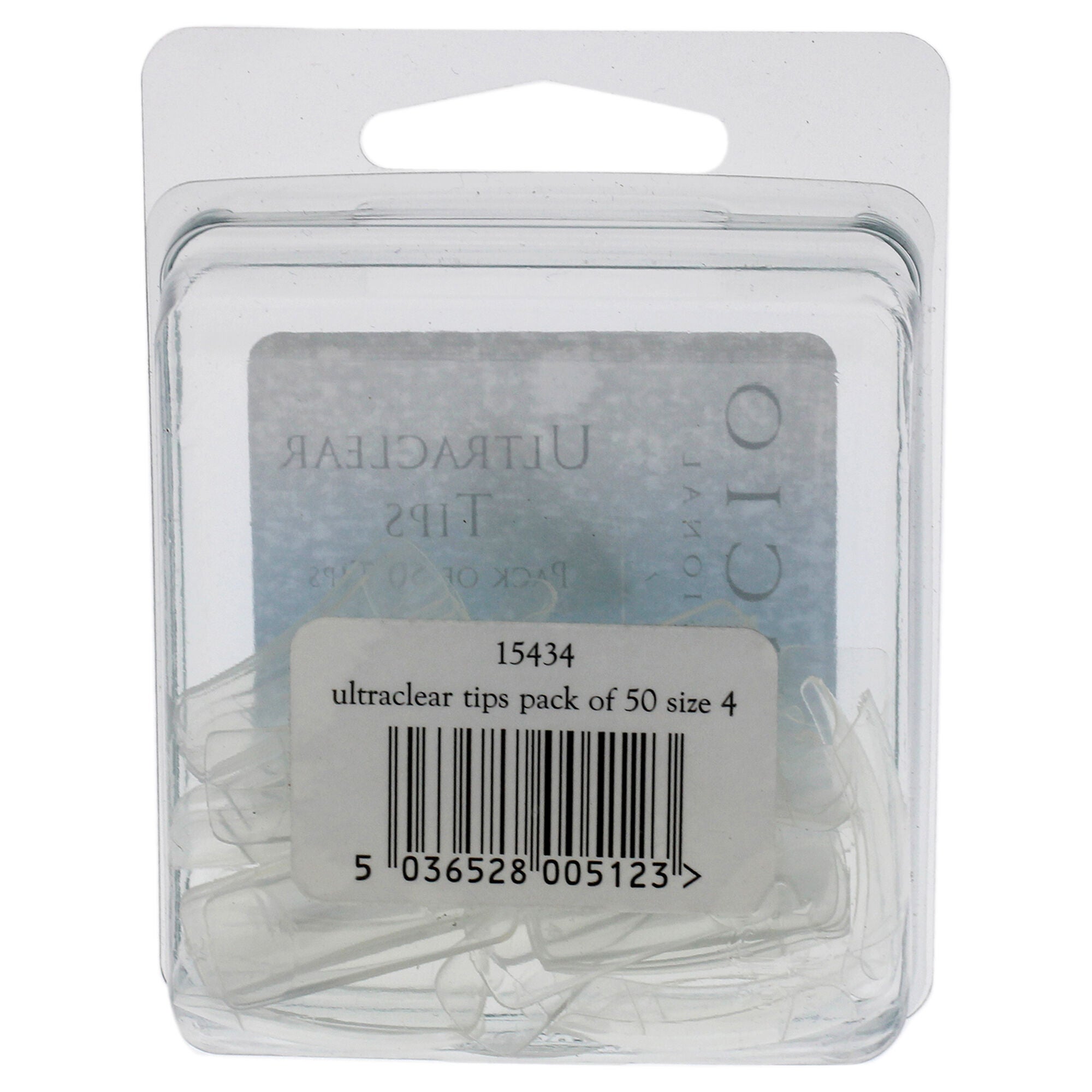 Ultraclear Tips Pack - 4 by Cuccio Pro for Women - 50 Pc Acrylic Nails, See Description, alternate image number 2