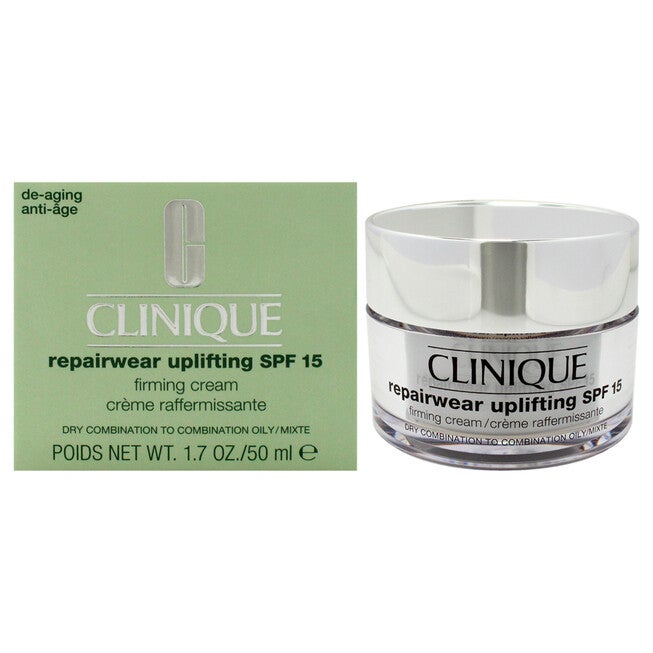 Repairwear Uplifting SPF 15 Firming Cream - Dry Combination To Oily Skin by Clinique for Unisex - 1.7 oz Cream, See Description, hi-res image number 0