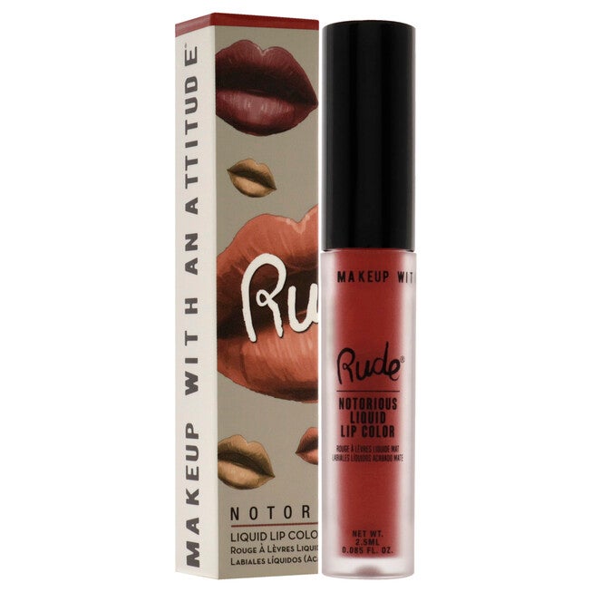 Notorious Rich Long Liquid Lip Color - Poison Fruit by Rude Cosmetics for Women - 0.1 oz Lip Color, , alternate image number null