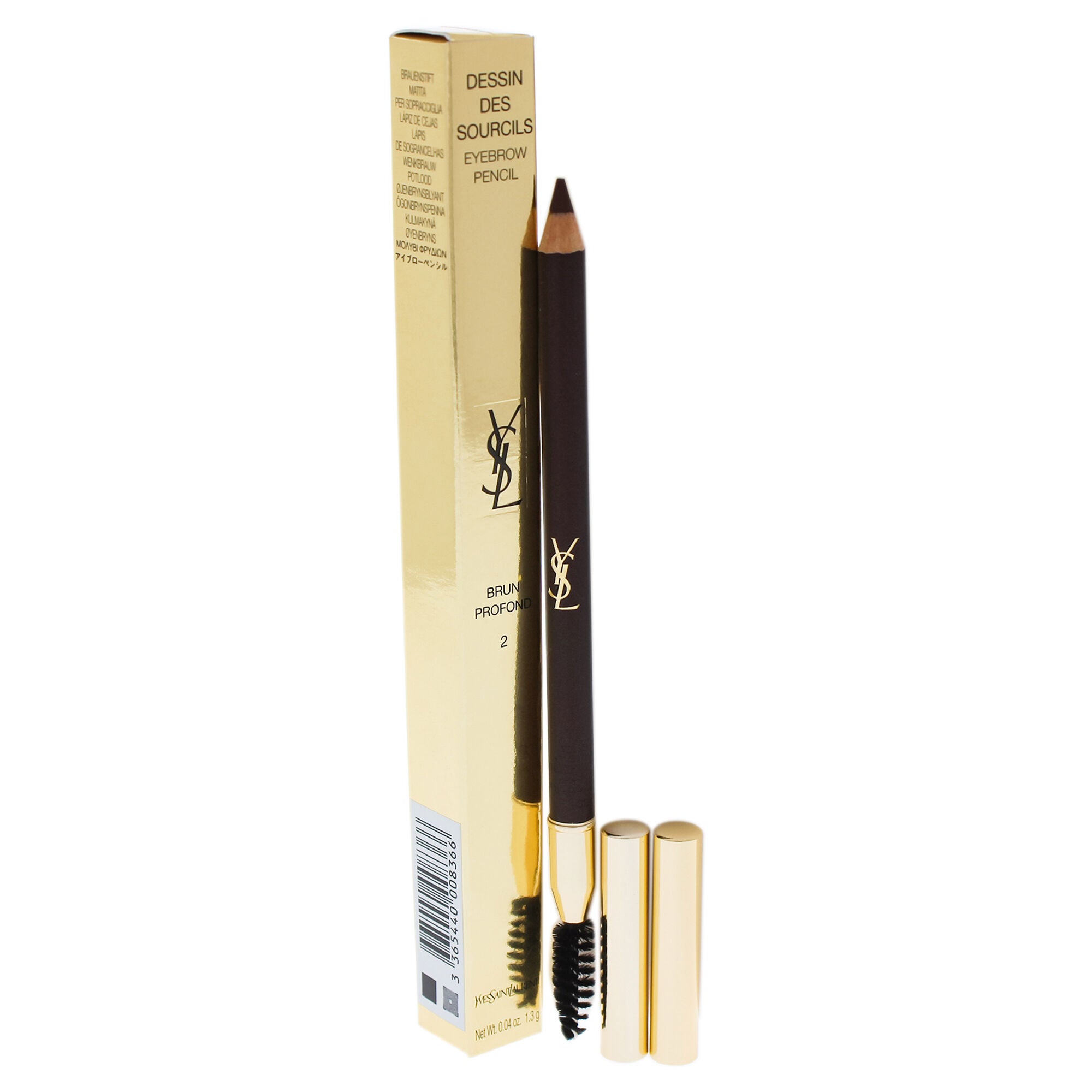 Dessin Des Sourcils Eyebrow Pencil - 2 Dark brown by Yves Saint Laurent for Women - 0.04 oz Eyebrow Pencil, See Description, hi-res image number 0