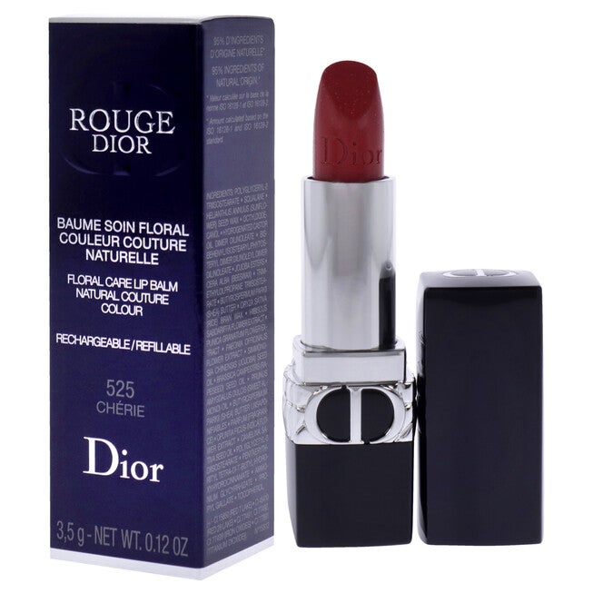 Rouge Dior Floral Care Lip Balm Satin - 525 Cherie by Christian Dior for Women - 0.12 oz Lip Balm (Refillable), , alternate image number null