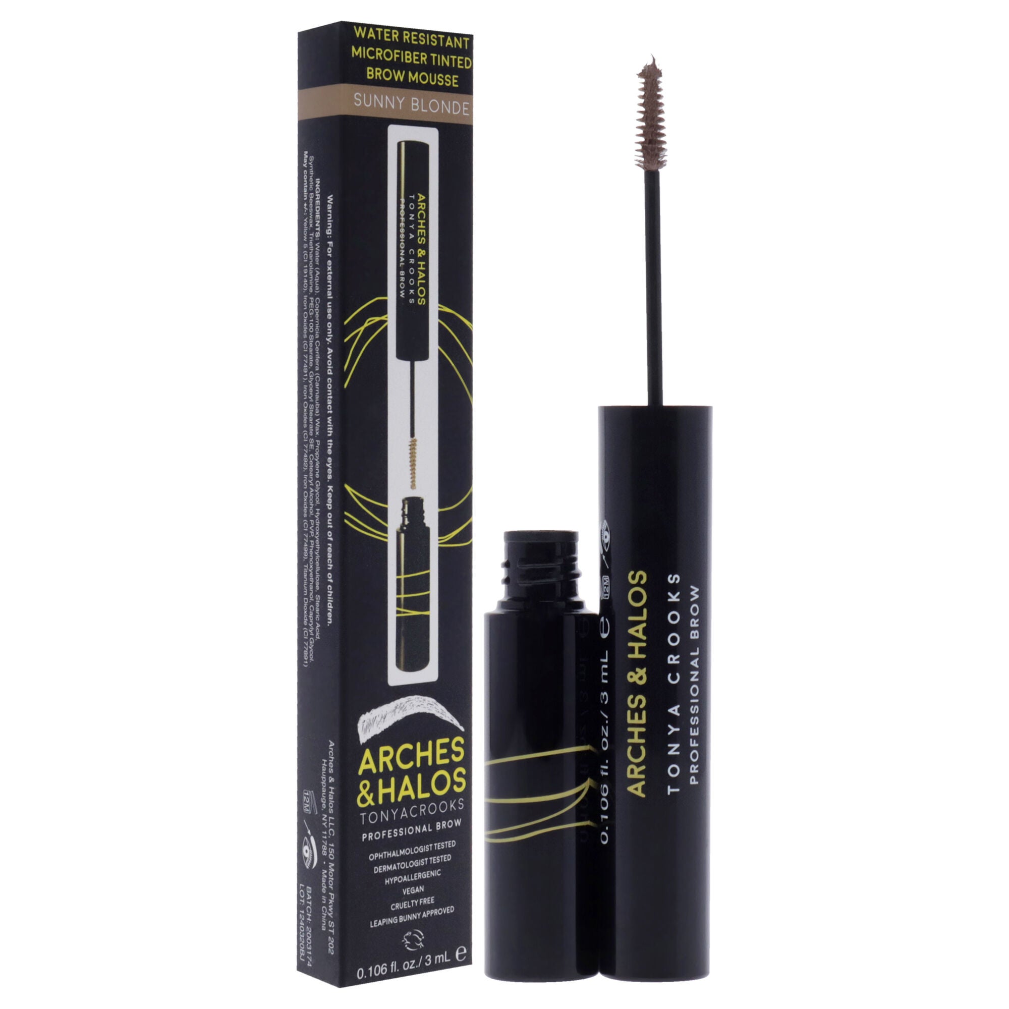 Microfiber Tinted Brow Mousse - Sunny Blonde by Arches and Halos for Women - 0.106 oz Mousse, , alternate image number 6