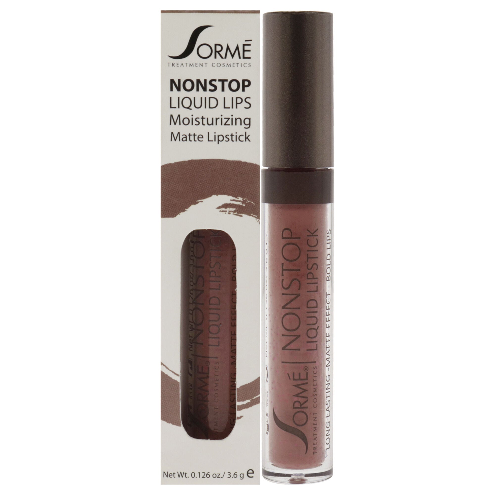 Nonstop Moisturizing Matte Liquid Lipstick - 272 Lace by Sorme Cosmetics for Women - 0.126 oz Lipstick, See Description, hi-res image number 0