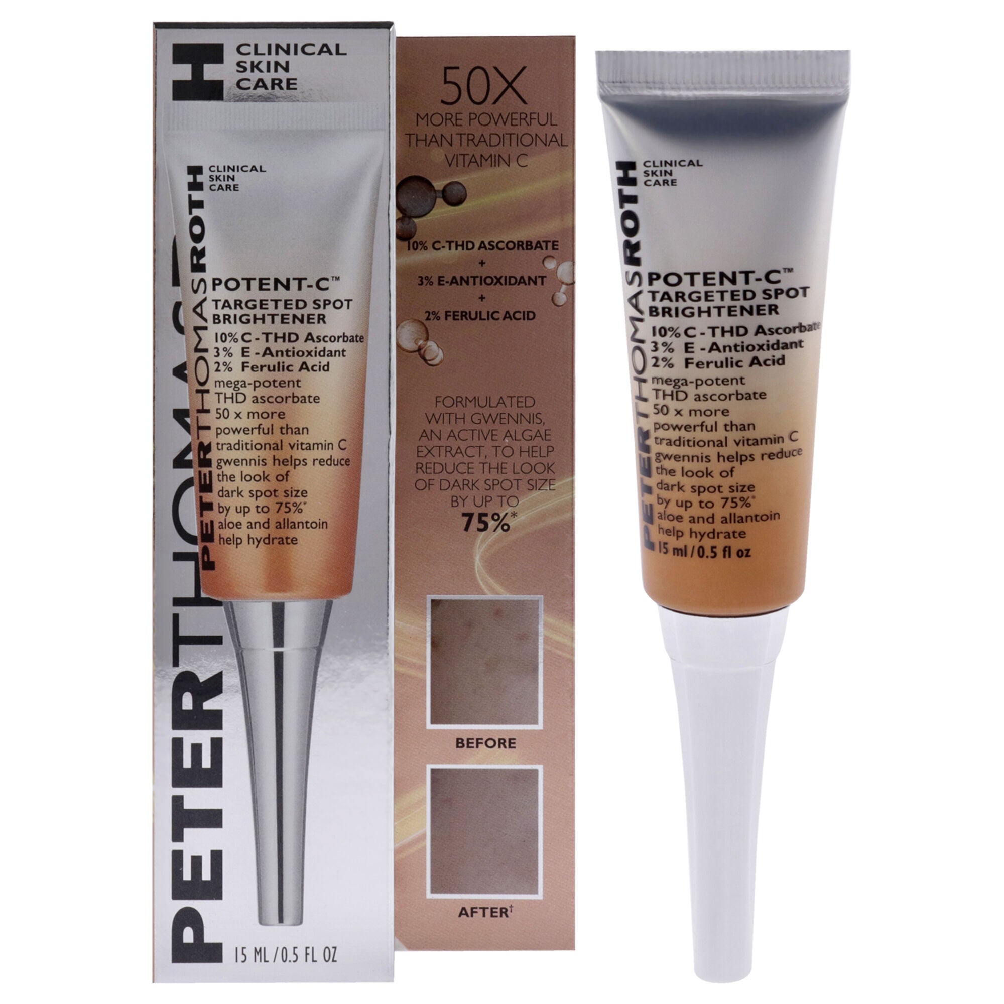 Potent-C Targeted Spot Brightener by Peter Thomas Roth for Unisex - 0.5 oz Treatment, See Description, hi-res image number 0