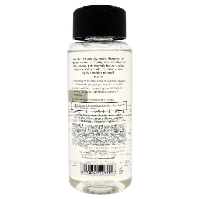 Fragrance Free Daily Cleansing Shampoo by Kristin Ess for Unisex - 10 oz Shampoo, NA, alternate image number null