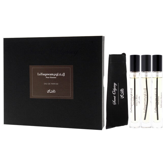 Scent Odyssey - La Yuqawam by Rasasi for Men - 3 Pc Mini Gift Set 0.25oz, NA, alternate image number null