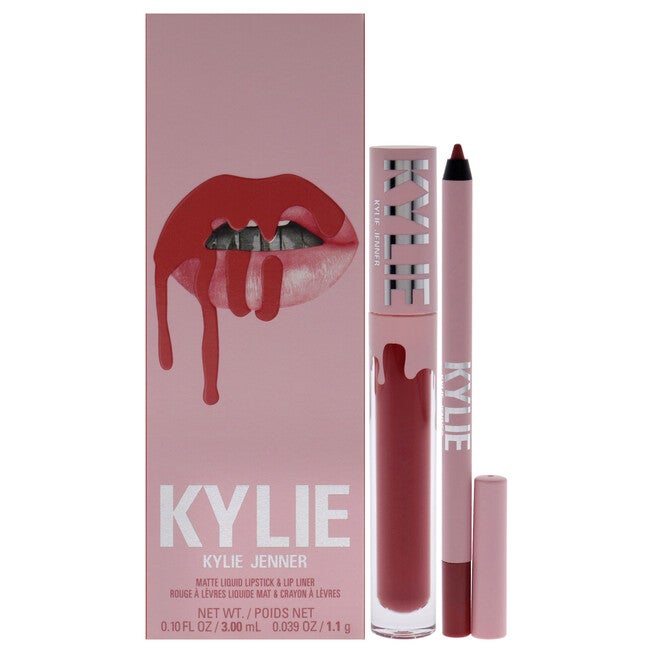 Matte Lip Kit - 500 Kristen by Kylie Cosmetics for Women - 2 Pc 0.10oz Matte Liquid Lipstick, 0.039oz Lip Liner, , alternate image number null