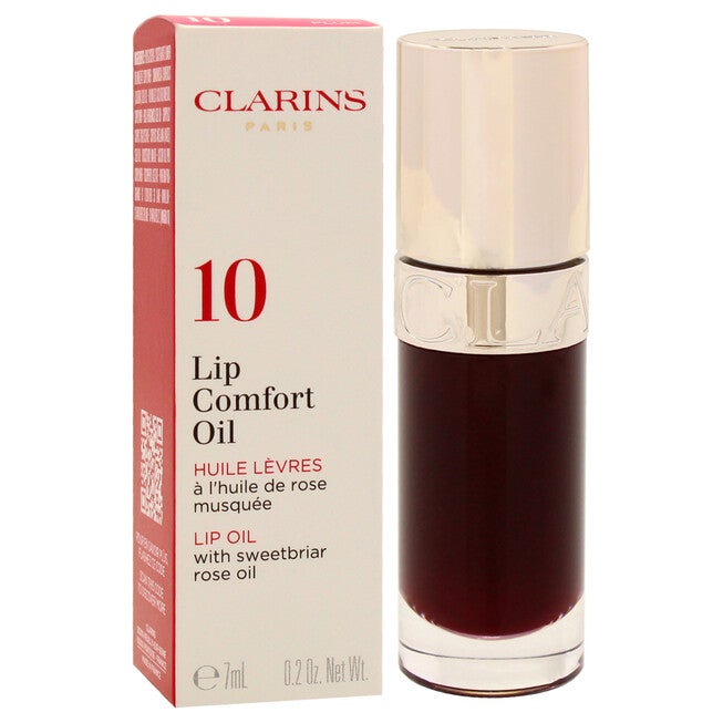 Lip Comfort Oil - 10 Plum by Clarins for Women - 0.2 oz Lip Oil, NA, alternate image number null