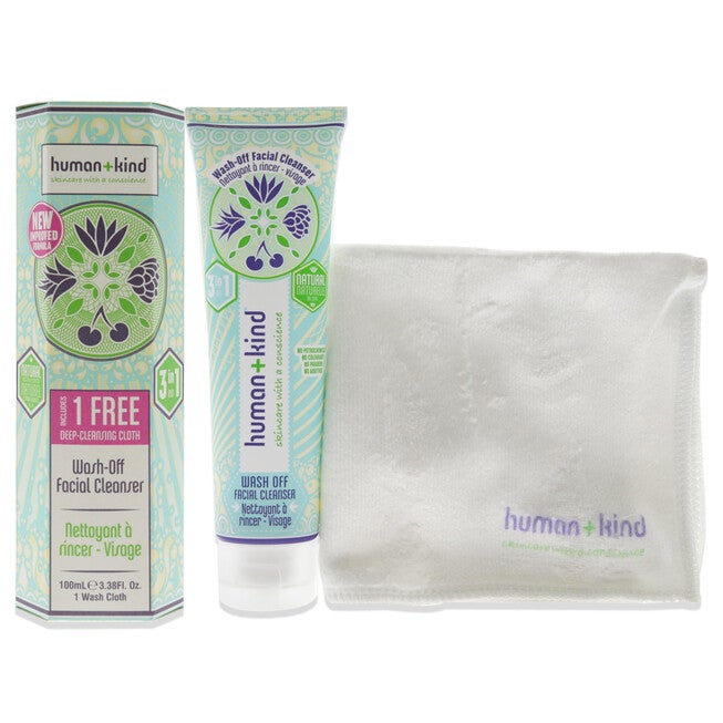 Wash-Off Facial Cleanser by Human+Kind for Unisex - 3.38 oz Cleanser, NA, hi-res image number null