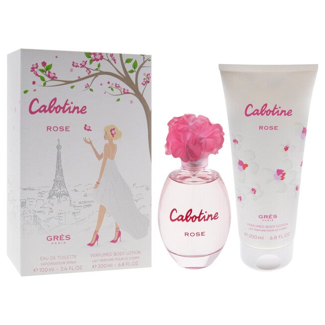 Cabotine Rose by Parfums Gres for Women - 2 Pc Gift Set 3.4oz EDT Spray, 6.76oz Perfumed Body Lotion, See Description, alternate image number 2