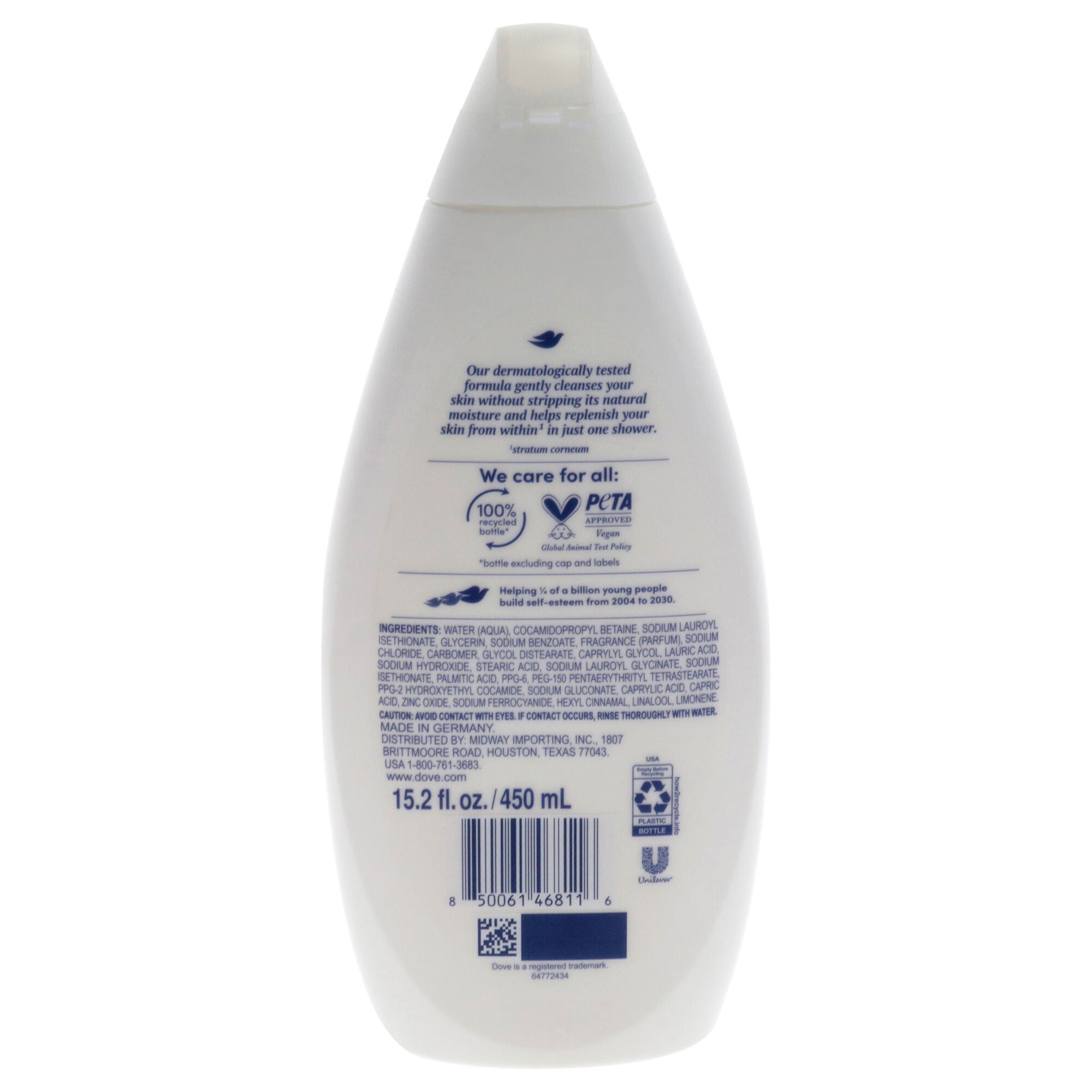 Body Wash - Hydrate by Dove for Unisex - 15.2 oz Body Wash, See Description, alternate image number 2