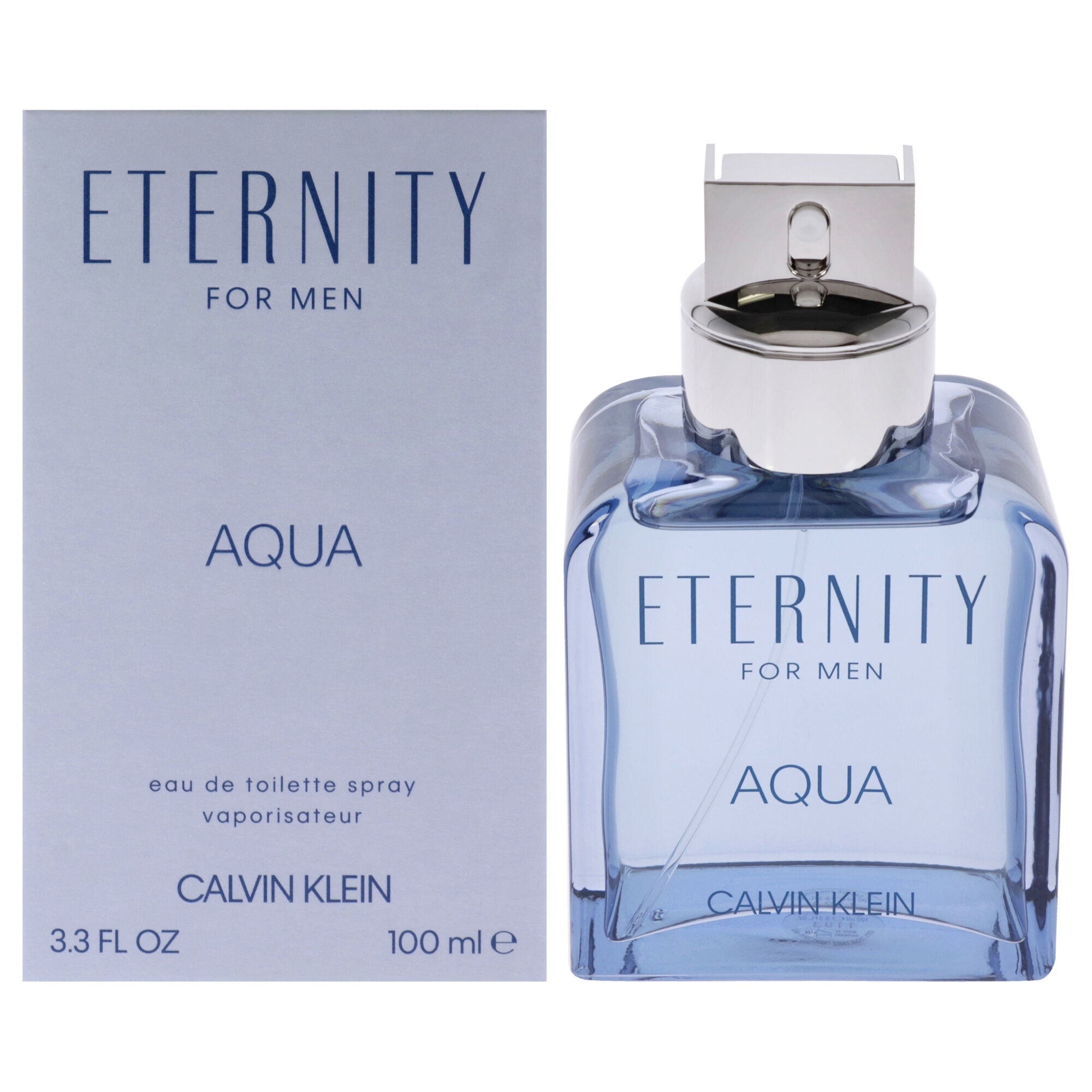 Eternity Aqua by Calvin Klein for Men - 3.3 oz EDT Spray, NA, hi-res image number 0