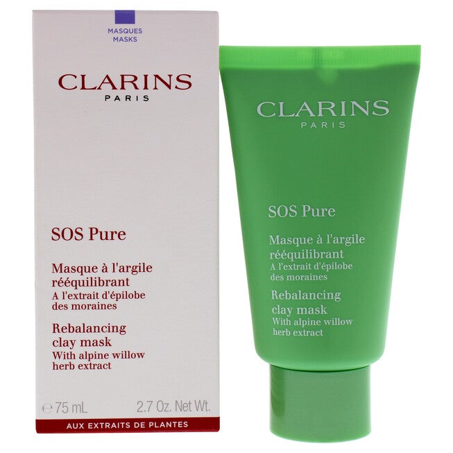 SOS Pure Rebalancing Clay Mask by Clarins for Women - 2.3 oz Mask, NA, hi-res image number null