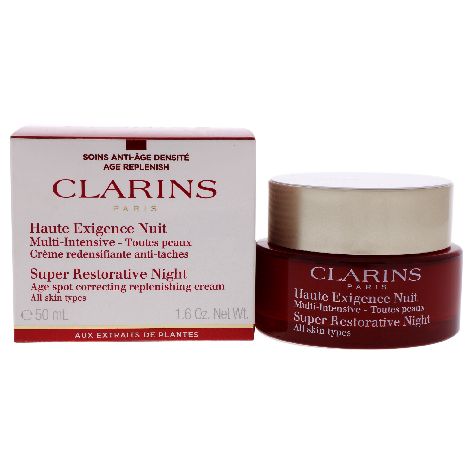Super Restorative Night Cream - All Skin Types by Clarins for Unisex - 1.7 oz Cream, , alternate image number 1