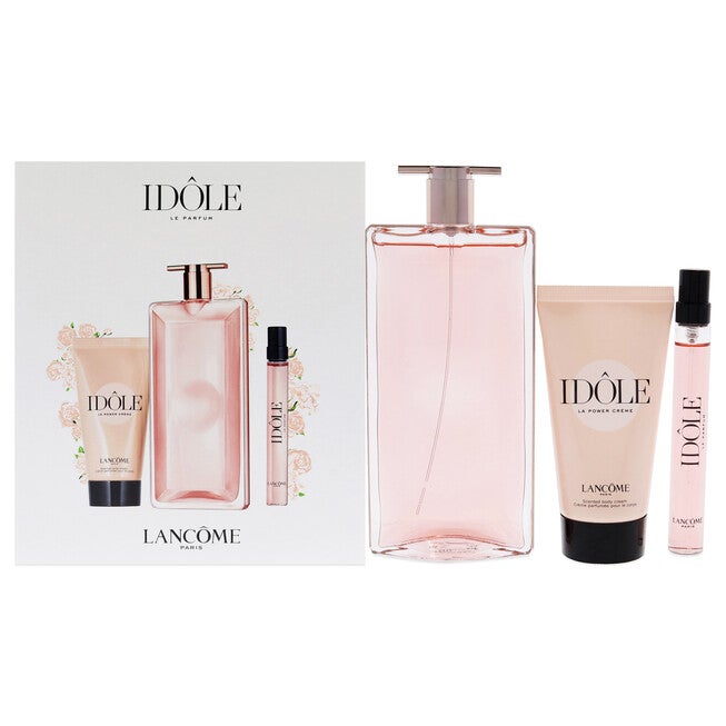 Idole by Lancome for Women - 3 Pc Gift Set 1.7oz EDP Spray, 1.6oz Body Cream, 0.34oz Le Parfum Spray, NA, hi-res image number null