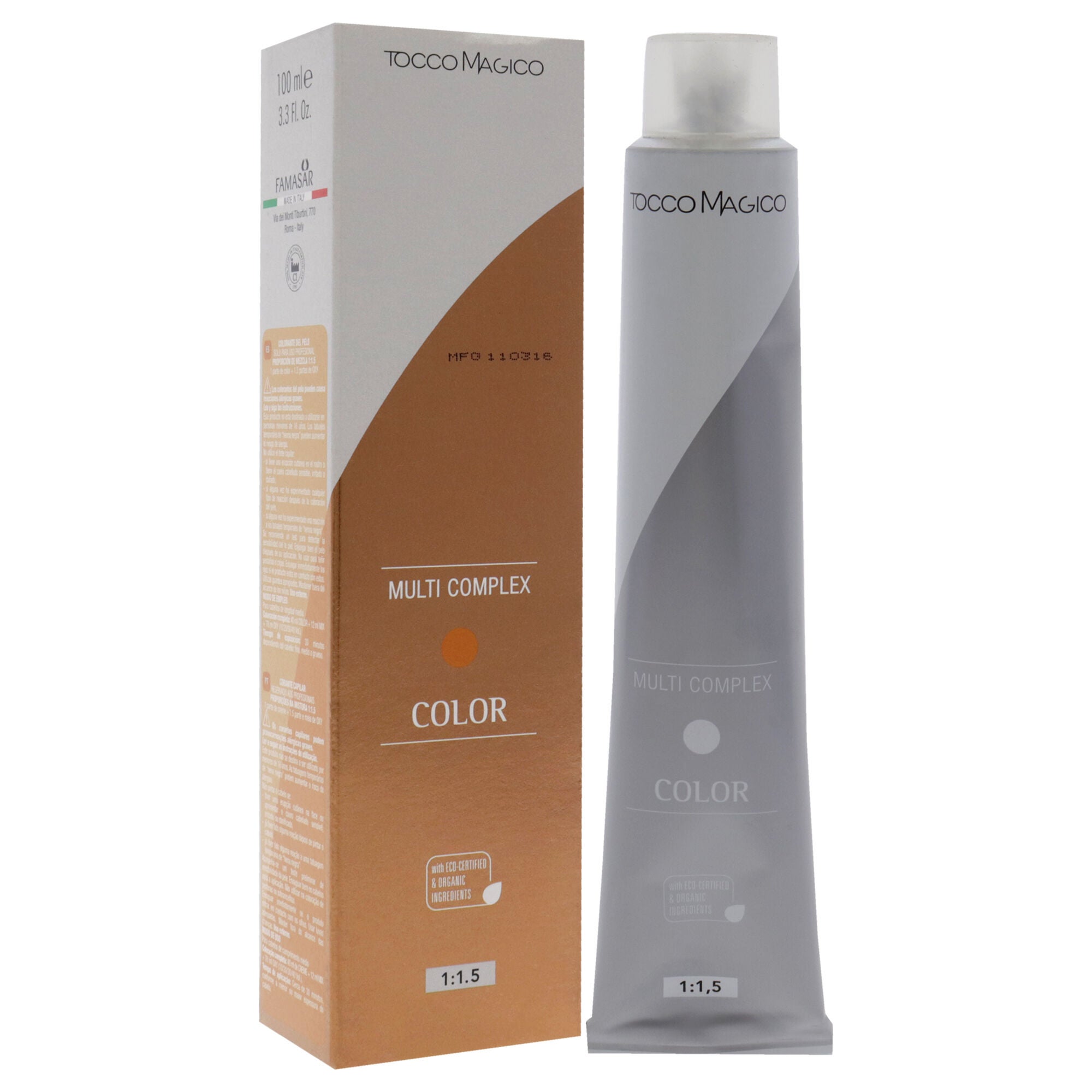 Multi Complex Permanet Hair Color - 0.66 Pure Pigment-Red by Tocco Magico for Unisex - 3.38 oz Hair Color, See Description, alternate image number 2