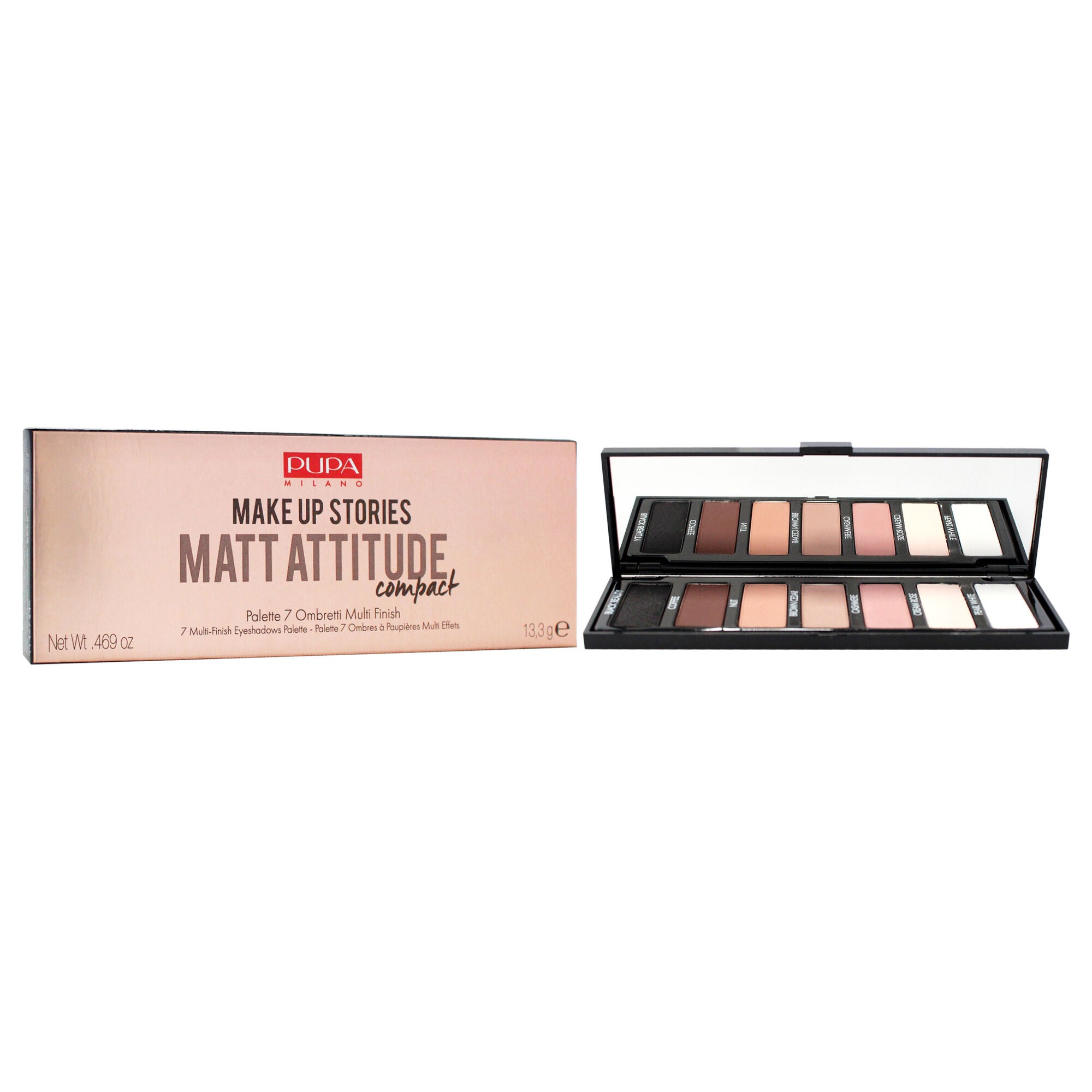 Make Up Stories Compact Palette - 003 Matt Attitude by Pupa Milano for Women - 0.469 oz Eye Shadow, See Description, alternate image number 1
