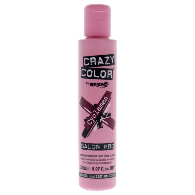 Crazy Color Salon Pro Semi Permanent Hair Color - 41 Cyclamen by Crazy Color for Women - 5.07 oz Hair Color, NA, hi-res image number null
