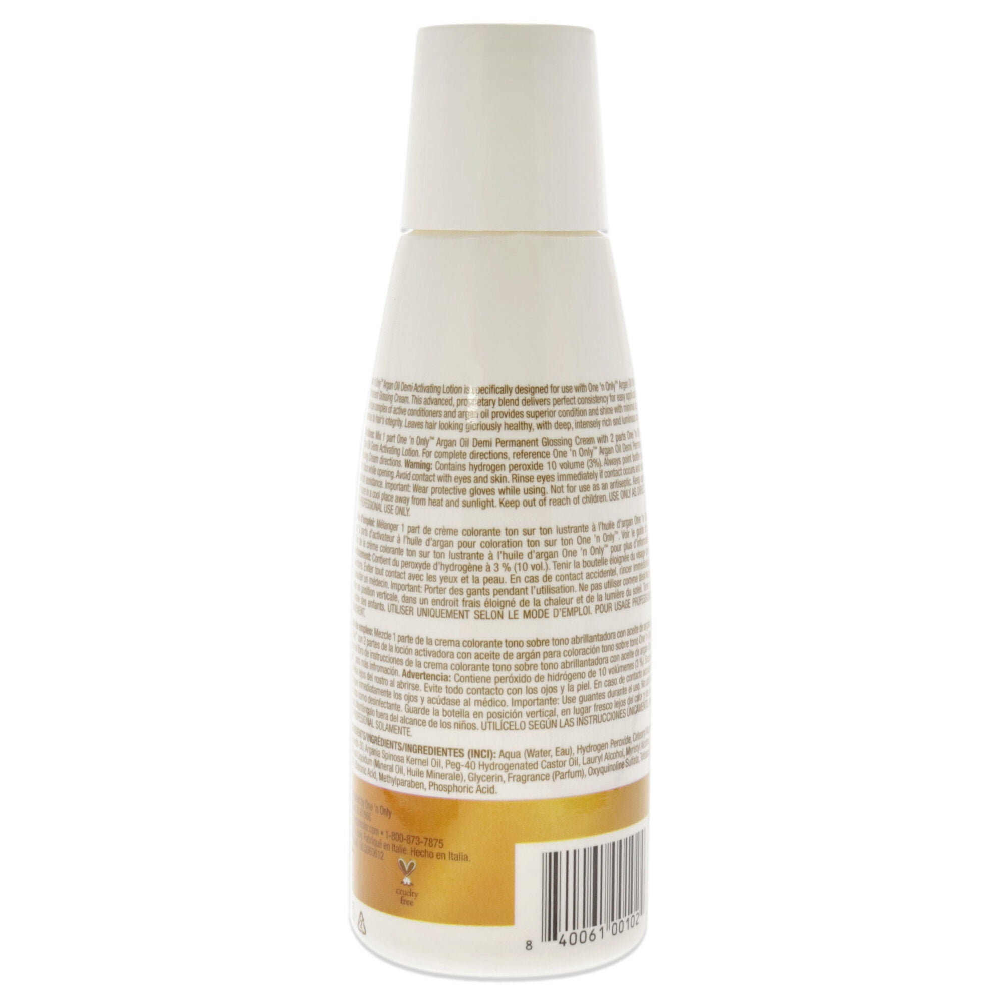 Argan Oil Hair Color Demi Activating Lotion by One n Only for Unisex - 6 oz Lotion, See Description, alternate image number 2