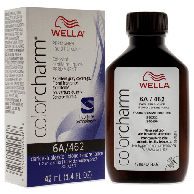 Color Charm Permanent Liquid Haircolor - 462 6A Dark Ash Blonde by Wella for Unisex - 1.4 oz Hair Color, , alternate image number null