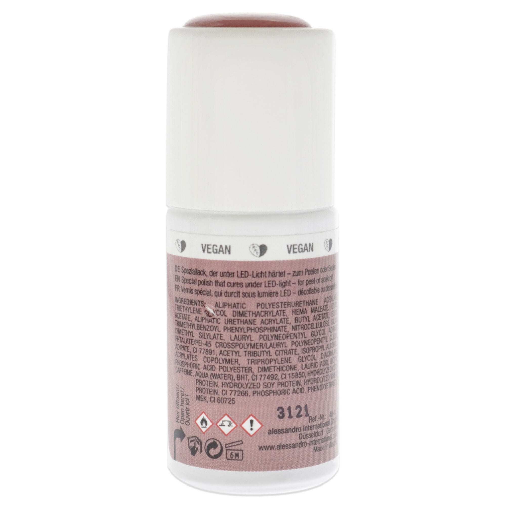 Striplac Peel or Soak - 111 Rose Me If You Can by Alessandro for Women - 0.27 oz Nail Polish, See Description, alternate image number 2