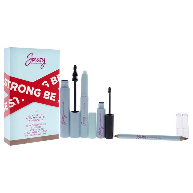 Breakup Collection All Eyes on me Brow and Lash Kit - Medium-Dark by Sassy by Savannah Chrisley for Women - 6 Pc Set, , alternate image number null