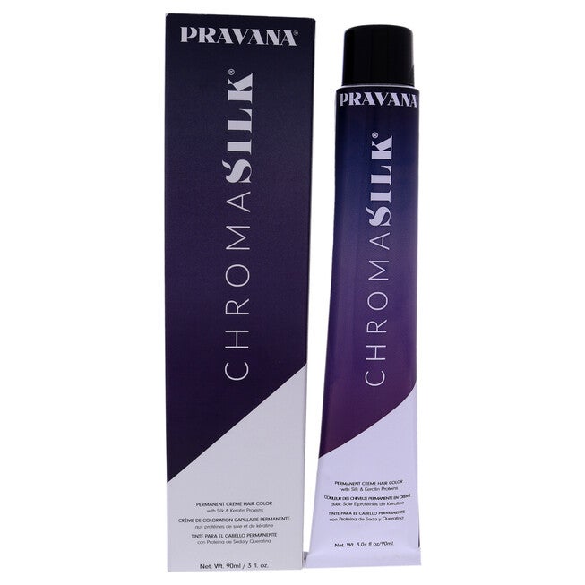 ChromaSilk Creme Hair Color - 6.11 Dark Intense Ash Blonde by Pravana for Unisex - 3 oz Hair Color, NA, hi-res image number null