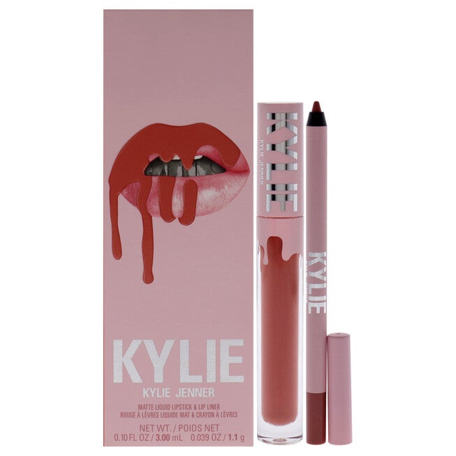 Matte Lip Kit - 505 Autumn by Kylie Cosmetics for Women - 2 Pc 0.10oz Matte Liquid Lipstick, 0.039oz Lip Liner, NA, hi-res image number null