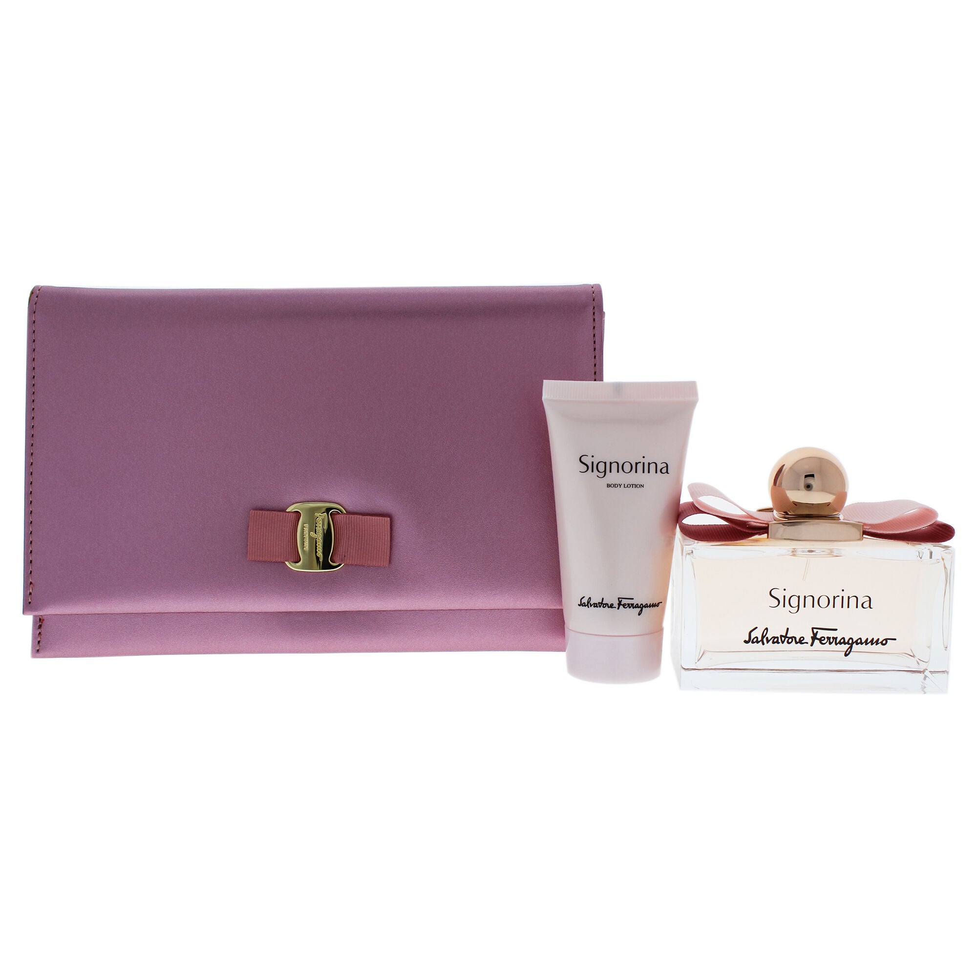 Signorina by Salvatore Ferragamo for Women - 3 Pc Gift Set 3.4oz EDP Spray, 1.7oz Body Lotion, Travel Pouch, See Description, alternate image number 3