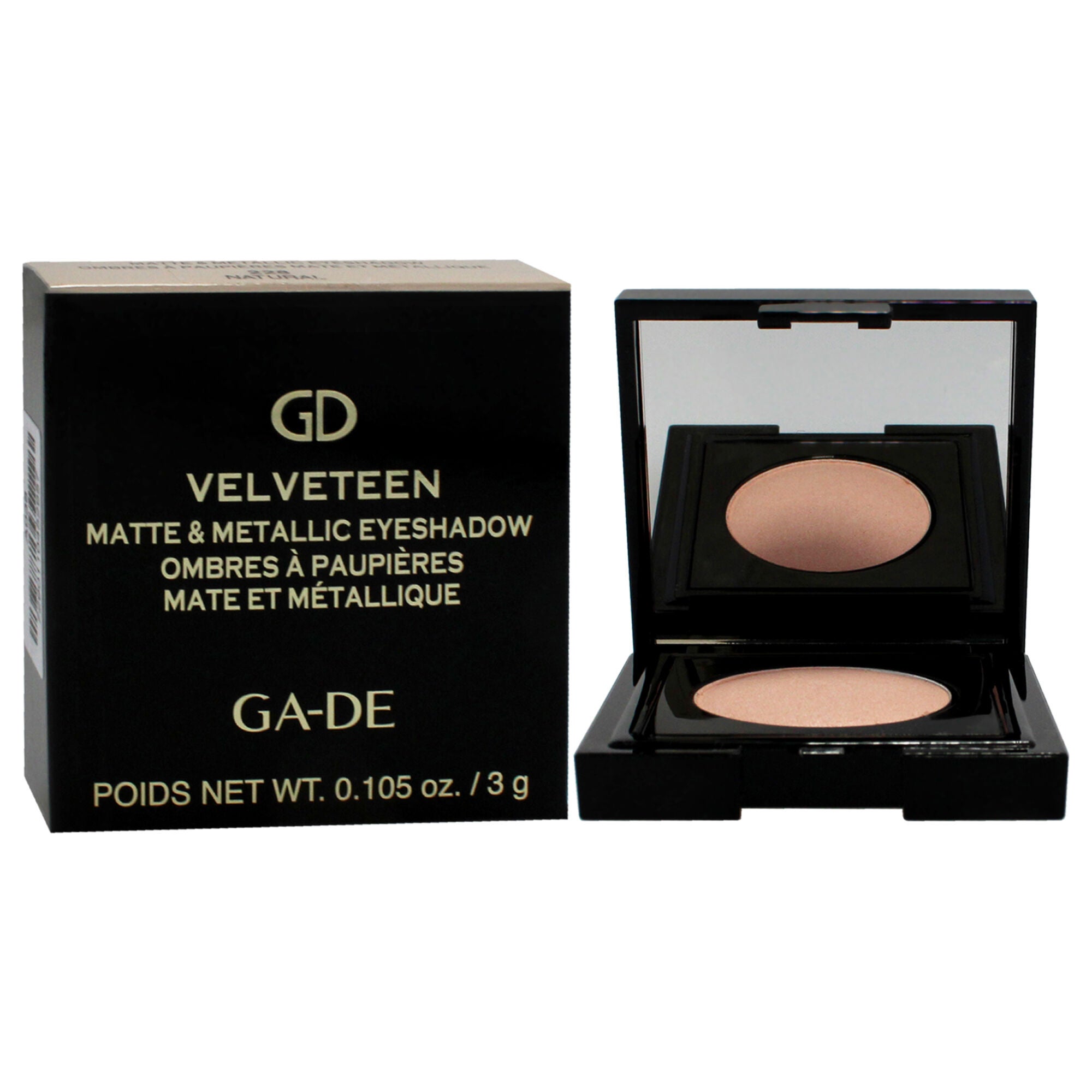 Velveteen Matte and Metallic Eyeshadow - 228 Natural by GA-DE for Women - 0.105 oz Eye Shadow, See Description, alternate image number 2
