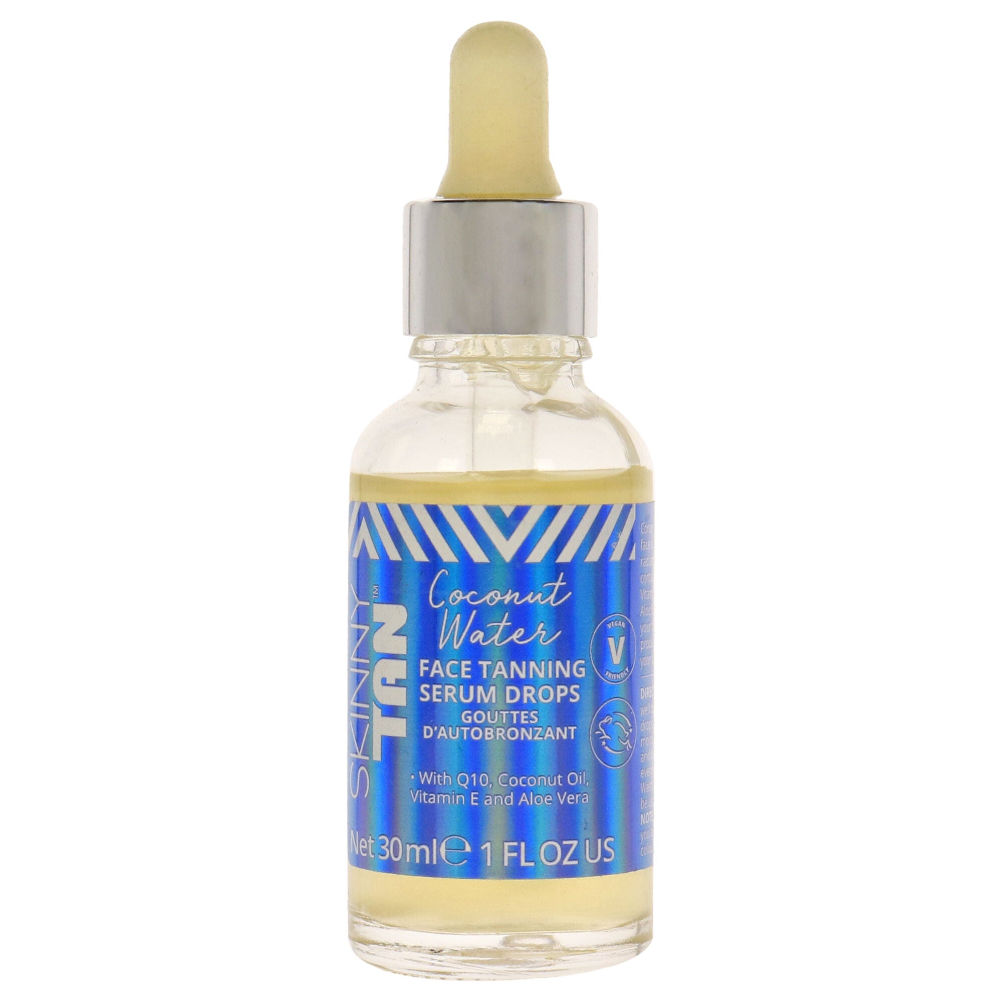 Coconut Water Face Serum Tanning Drops by Skinny Tan for Women - 1 oz Serum, See Description, hi-res image number 0