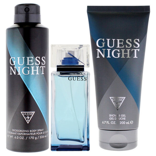 Guess Night by Guess for Men - 3 Pc Gift Set 3.4oz EDT Spray , 6.0oz Body Spray, 6.7oz Shower Gel, NA, alternate image number null