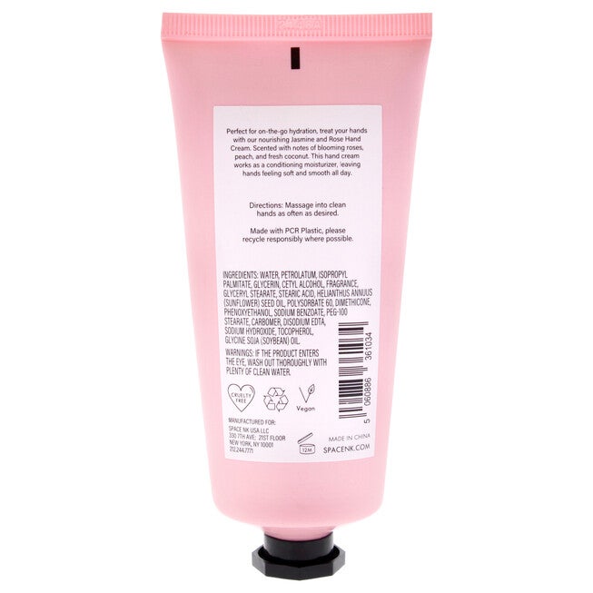 Beauty Space Hand Cream - Jasmine And Rose by BeautySpace for Unisex - 3.38 oz Cream, See Description, alternate image number 1