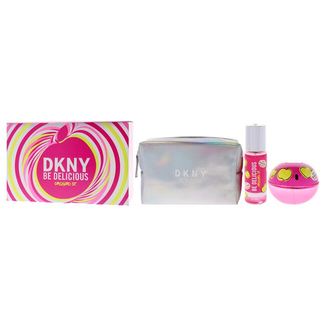 DKNY Be Delicious Orchard St by Donna Karan for Women - 3 Pc Gift Set 3.4oz EDP Spray, 4.2oz Fragrance Mist, Pouch, NA, alternate image number null