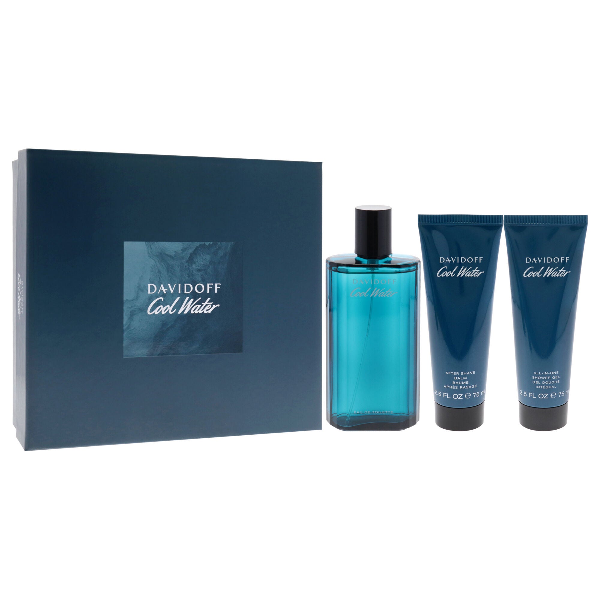 Cool Water by Davidoff for Men - 3 Pc Gift Set 4.2oz EDT Spray, 2.5oz Shower Gel, 2.5oz After Shave Balm, , alternate image number 7